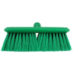 Carlisle 40050EC09 Sparta Flo Thru 9 1/2" Green Flagged Vehicle And Wall Cleaning Brush -Rubbermaid shop 2177804