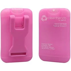 Cleanint, LLC Cleanint Cleanhands CH02RET-PNK Pink Clip-On Hand Sanitizer Dispenser - 2/Pack