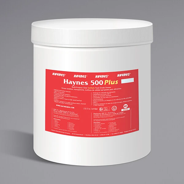Haynes Manufacturing Haynes 74 500 Plus 1 Lb. Synthetic Food-Grade Lubricating Grease 3 Haynes Manufacturing Haynes 74 500 Plus 1 Lb. Synthetic Food-Grade Lubricating Grease