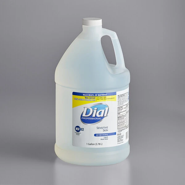 Dial® Dial DIA82838 Sensitive Skin Antibacterial 1 Gallon Liquid Hand Soap Refill 4 Dial® Dial DIA82838 Sensitive Skin Antibacterial 1 Gallon Liquid Hand Soap Refill - Image 2