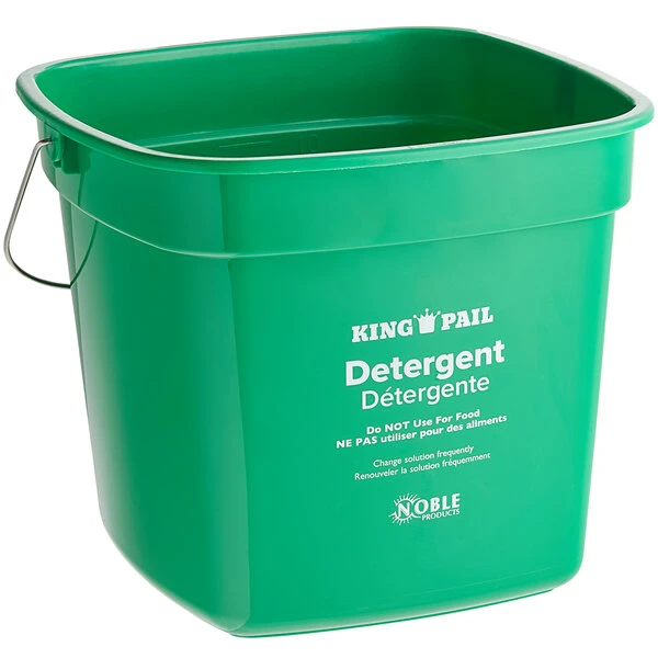 Noble Products King-Pail 10 Qt. Green Detergent Pail 4 Noble Products King-Pail 10 Qt. Green Detergent Pail - Image 2