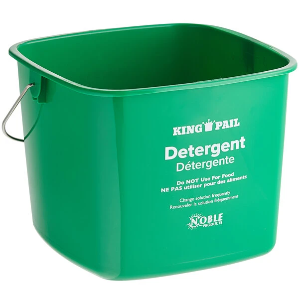 Noble Products King-Pail 8 Qt. Green Detergent Pail 4 Noble Products King-Pail 8 Qt. Green Detergent Pail - Image 2