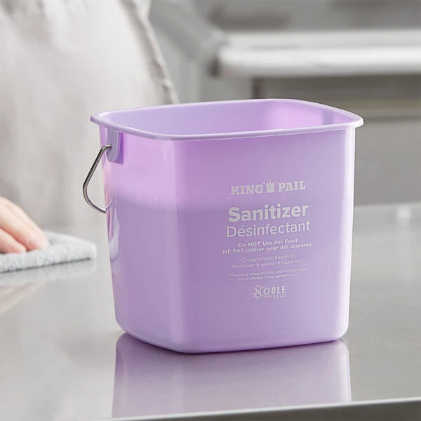 Noble Products King-Pail 3 Qt. Purple Allergen-Free Sanitizing Pail 3 Noble Products King-Pail 3 Qt. Purple Allergen-Free Sanitizing Pail