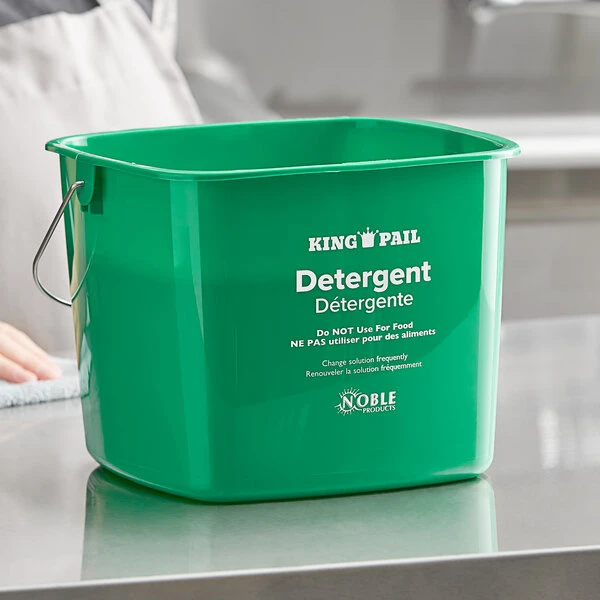 Noble Products King-Pail 8 Qt. Green Detergent Pail 3 Noble Products King-Pail 8 Qt. Green Detergent Pail