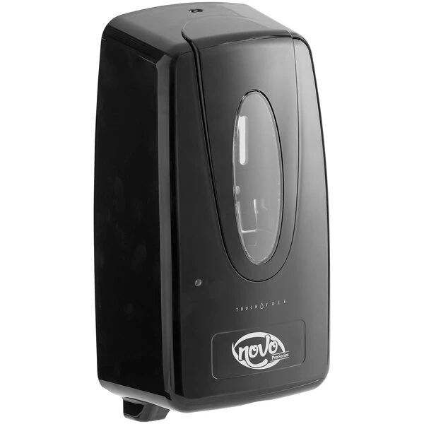 Noble Chemical Novo Pro Series Black Touch-Free Automatic Foam Hand Soap / Sanitizer Dispenser 1,000 ML 3 Noble Chemical Novo Pro Series Black Touch-Free Automatic Foam Hand Soap / Sanitizer Dispenser 1,000 ML - Image 2