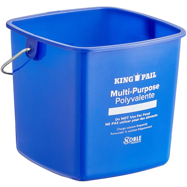 Noble Products King-Pail 3 Qt. Blue Cleaning Pail 4 Noble Products King-Pail 3 Qt. Blue Cleaning Pail - Image 2