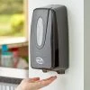 Noble Chemical Novo Pro Series Black Touch-Free Automatic Foam Hand Soap / Sanitizer Dispenser 1,000 ML