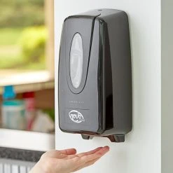 Noble Chemical Novo Pro Series Black Touch-Free Automatic Foam Hand Soap / Sanitizer Dispenser 1,000 ML