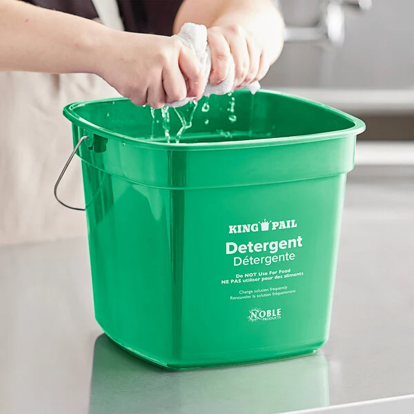 Noble Products King-Pail 10 Qt. Green Detergent Pail 3 Noble Products King-Pail 10 Qt. Green Detergent Pail