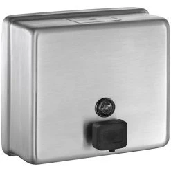 American Specialties, Inc. Profile 10-9343 48 Oz. Stainless Steel Surface-Mounted Liquid Soap Dispenser