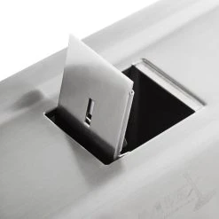 Lavex Janitorial 40 Oz. Stainless Steel Surface Mounted Horizontal Soap Dispenser -Rubbermaid shop 2289468