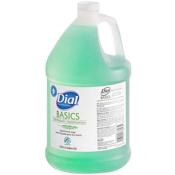 Dial® Dial DIA33809 Professional Basics 1 Gallon Hypoallergenic Liquid Hand Soap 4 Dial® Dial DIA33809 Professional Basics 1 Gallon Hypoallergenic Liquid Hand Soap - Image 2