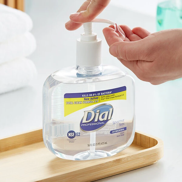 Dial® Dial DIA80784 Professional 16 Oz. Sensitive Skin Antibacterial Liquid Hand Soap - 12/Case 3 Dial® Dial DIA80784 Professional 16 Oz. Sensitive Skin Antibacterial Liquid Hand Soap - 12/Case