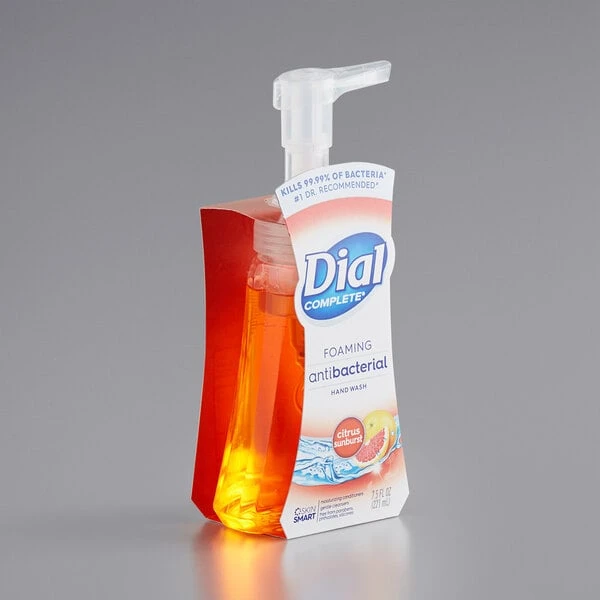 Dial® Dial DIA16157 Complete 7.5 Oz Citrus Sunburst Antibacterial Foaming Kitchen Hand Wash 4 Dial® Dial DIA16157 Complete 7.5 Oz Citrus Sunburst Antibacterial Foaming Kitchen Hand Wash - Image 2