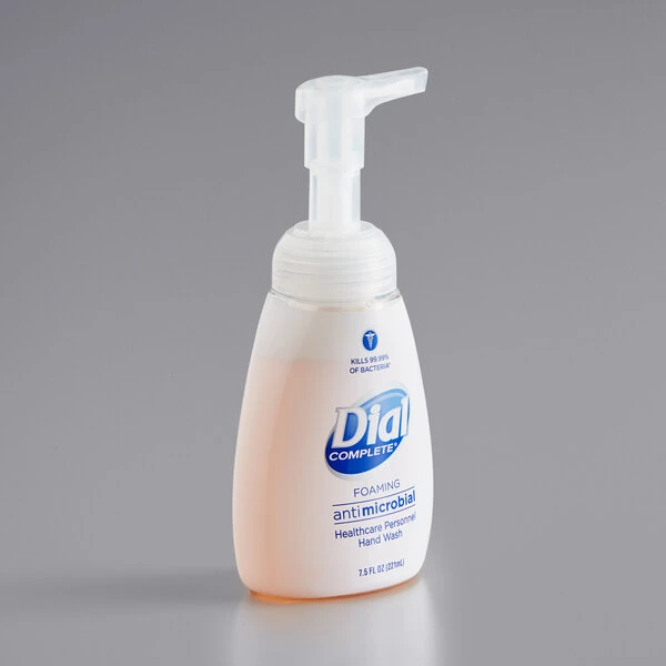 Dial® Dial DIA81075 Complete 7.5 Oz. Antibacterial Healthcare Personnel Hypoallergenic Foaming Hand Wash 4 Dial® Dial DIA81075 Complete 7.5 Oz. Antibacterial Healthcare Personnel Hypoallergenic Foaming Hand Wash - Image 2