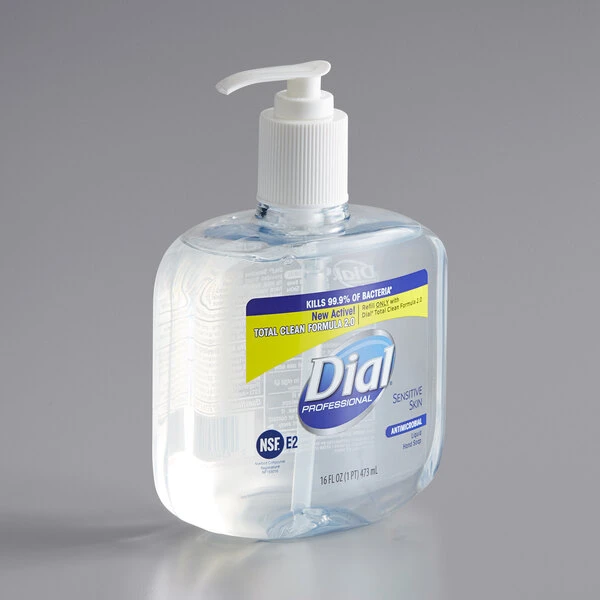 Dial® Dial DIA80784 Professional 16 Oz. Sensitive Skin Antibacterial Liquid Hand Soap 4 Dial® Dial DIA80784 Professional 16 Oz. Sensitive Skin Antibacterial Liquid Hand Soap - Image 2