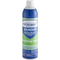 Microban Professional 30130 15 Oz. Aerosol Sanitizing Spray - 6/Case