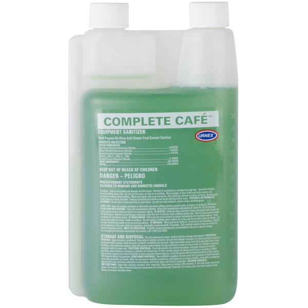 Urnex 15-CCF-UX1DN-02 1 Liter / 33.814 Oz. Complete Cafe Coffee Equipment Sanitizer 3 Urnex 15-CCF-UX1DN-02 1 Liter / 33.814 Oz. Complete Cafe Coffee Equipment Sanitizer