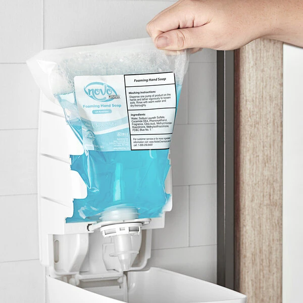 Noble Chemical Novo Pro Series Clean Scent Foaming Hand Soap Refill 1,000 ML - 6/Case 3 Noble Chemical Novo Pro Series Clean Scent Foaming Hand Soap Refill 1,000 ML - 6/Case