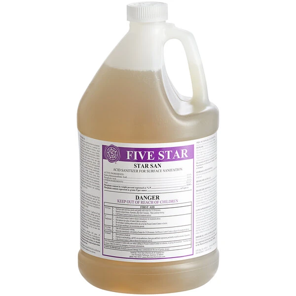 Five Star Chemicals 26-STS-FS01-04 Star San High-Foaming Brewery Sanitizer 1 Gallon - 4/Case 3 Five Star Chemicals 26-STS-FS01-04 Star San High-Foaming Brewery Sanitizer 1 Gallon - 4/Case