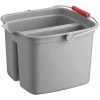 Rubbermaid FG261700GRAY 17 Qt. Divided Gray Bucket -Rubbermaid shop 2472561