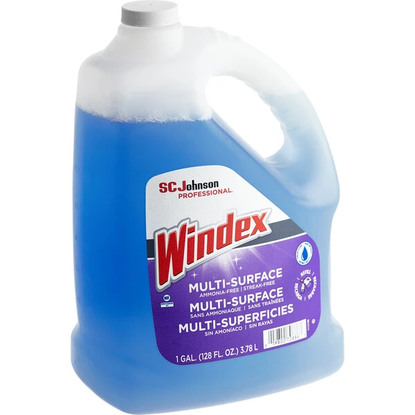 SC Johnson Windex® 697262 1 Gallon Non-Ammoniated Glass Cleaner - 4/Case 3 SC Johnson Windex® 697262 1 Gallon Non-Ammoniated Glass Cleaner - 4/Case