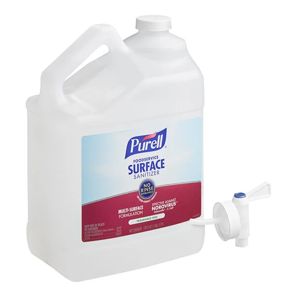PURELL® Purell 4341-04 1 Gallon / 128 Oz. Fragrance-Free Foodservice Surface Sanitizer 3 PURELL® Purell 4341-04 1 Gallon / 128 Oz. Fragrance-Free Foodservice Surface Sanitizer