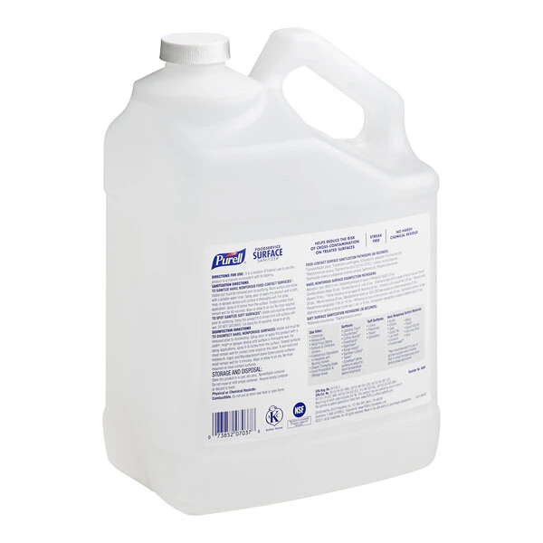 PURELL® Purell 4341-04 1 Gallon / 128 Oz. Fragrance-Free Foodservice Surface Sanitizer 4 PURELL® Purell 4341-04 1 Gallon / 128 Oz. Fragrance-Free Foodservice Surface Sanitizer - Image 2