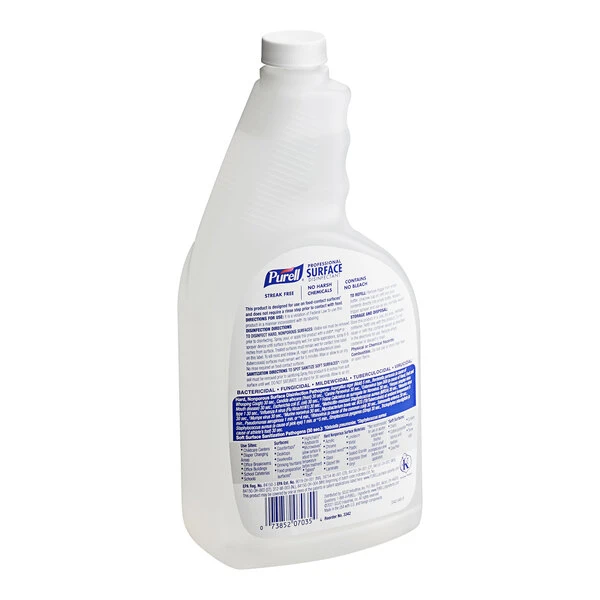 PURELL® Purell 3342-12 1 Qt. / 32 Oz. Fresh Citrus Professional Surface Disinfectant - 12/Case 4 PURELL® Purell 3342-12 1 Qt. / 32 Oz. Fresh Citrus Professional Surface Disinfectant - 12/Case - Image 2