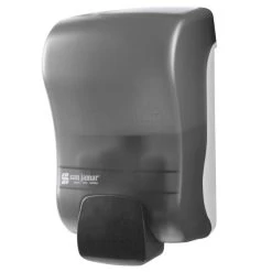 San Jamar SF900TBK Rely Pearl Black Manual Foam Soap Dispenser - 5" X 4" X 8 1/2"