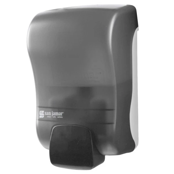 San Jamar SF900TBK Rely Pearl Black Manual Foam Soap Dispenser - 5" X 4" X 8 1/2" 3 San Jamar SF900TBK Rely Pearl Black Manual Foam Soap Dispenser - 5" X 4" X 8 1/2"