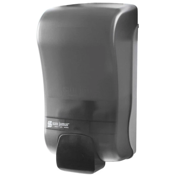 San Jamar SF1300TBK Rely Pearl Black Manual Foam Soap Dispenser - 5" X 4" X 10" 3 San Jamar SF1300TBK Rely Pearl Black Manual Foam Soap Dispenser - 5" X 4" X 10"