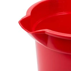 Continental 8114RD Huskee 14 Qt. Red Round Utility Bucket -Rubbermaid shop 554241