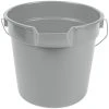 Continental 8110GY Huskee 10 Qt. Gray Round Utility Bucket 1 Continental 8110GY Huskee 10 Qt. Gray Round Utility Bucket -Rubbermaid shop 554637