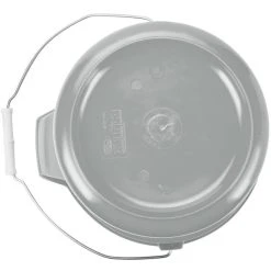 Continental 8110GY Huskee 10 Qt. Gray Round Utility Bucket -Rubbermaid shop 554638