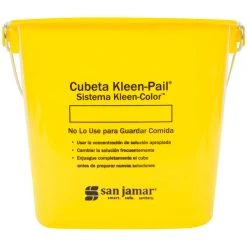 San Jamar KP196KCYL 6 Qt. Yellow Cleaning Kleen-Color Pail -Rubbermaid shop 569006