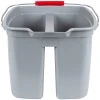 Rubbermaid FG262888GRAY 19 Qt. Divided Gray Bucket