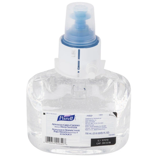 Purell® 1303-03 LTX Advanced Green Certified 700 ML Gel Instant Hand Sanitizer - 3/Case 3 Purell® 1303-03 LTX Advanced Green Certified 700 ML Gel Instant Hand Sanitizer - 3/Case