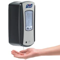 Purell® 1928-04 LTX-12 Brushed Chrome / Black 1200 ML Touchless Dispenser -Rubbermaid shop 719021