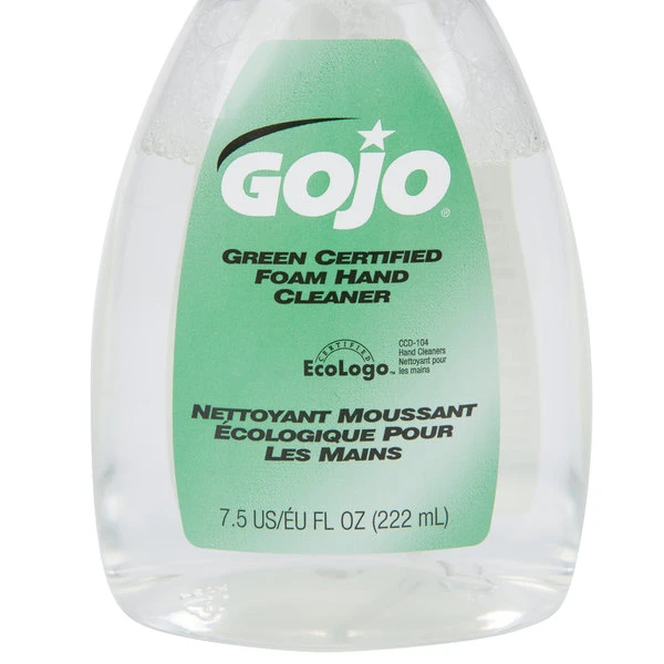GOJO® 5715-06 Green Certified 7.5 Oz. Fragrance Free Foaming Hand Soap With Pump - 6/Case 8 GOJO® 5715-06 Green Certified 7.5 Oz. Fragrance Free Foaming Hand Soap With Pump - 6/Case - Image 6