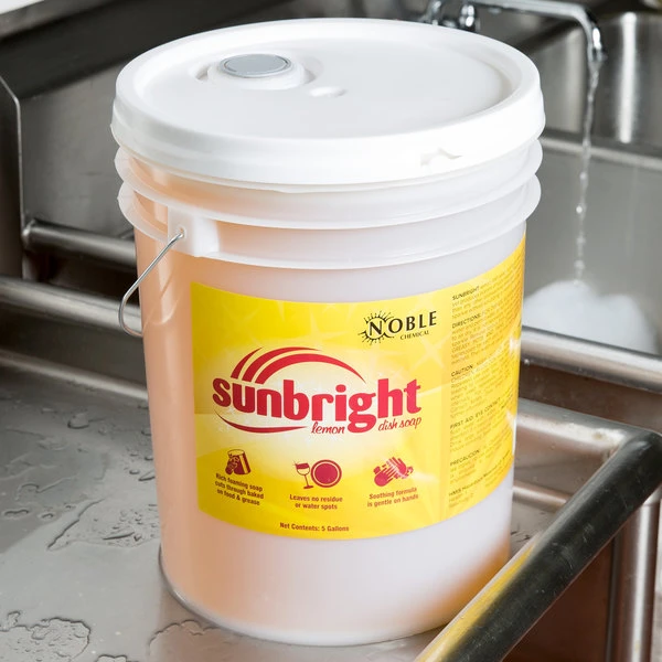 Noble Chemical Sunbright 5 Gallon / 640 Oz. Liquid Dish Soap 3 Noble Chemical Sunbright 5 Gallon / 640 Oz. Liquid Dish Soap
