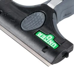 Unger® Unger EN100 ErgoTec Ninja 4" Black 2-in-1 Glass Scraper With Blade And Safety Cap -Rubbermaid shop 834523