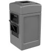 Commercial Zone 755103 28 Gallon Islander Series Gray Harbor Square 1 Waste Container With Towel Dispenser, Squeegee, And Windshield Wash Station -Rubbermaid shop 984355
