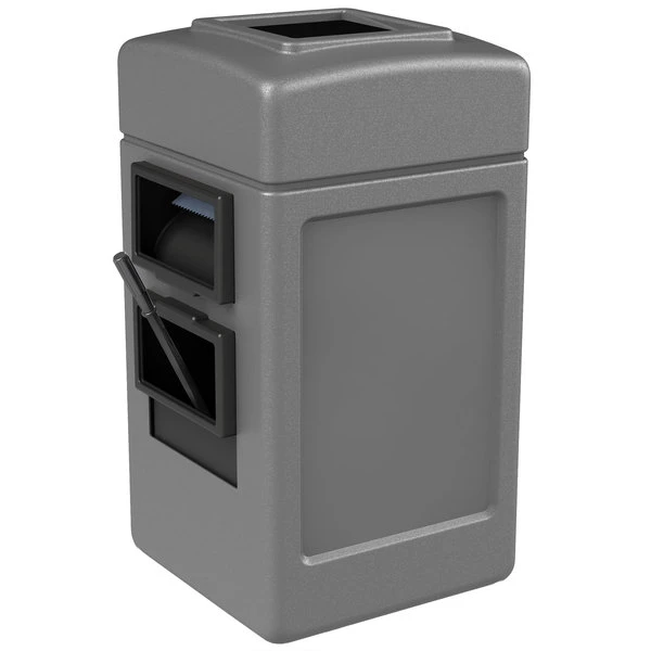 Commercial Zone 755103 28 Gallon Islander Series Gray Harbor Square 1 Waste Container With Towel Dispenser, Squeegee, And Windshield Wash Station 3 Commercial Zone 755103 28 Gallon Islander Series Gray Harbor Square 1 Waste Container With Towel Dispenser, Squeegee, And Windshield Wash Station