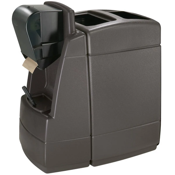 Commercial Zone 75830599 55 Gallon Islander Series Maui 1 Charcoal Gray Rectangular Waste Container With Windshield Wash Station And Squeegee 2 Commercial Zone 75830599 55 Gallon Islander Series Maui 1 Charcoal Gray Rectangular Waste Container With Windshield Wash Station And Squeegee