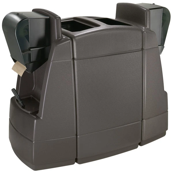 Commercial Zone 75840599 55 Gallon Islander Series Maui 2 Gray Rectangular Waste Container With 2 Windshield Wash Stations And 2 Squeegees 3 Commercial Zone 75840599 55 Gallon Islander Series Maui 2 Gray Rectangular Waste Container With 2 Windshield Wash Stations And 2 Squeegees